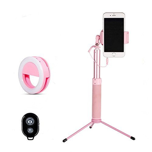 Selfie Stick Tripod with Light Remote Bluetooth for St – PANAMAPLAZA
