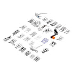 Professional Domestic Sewing Foot Presser Foot Presser Feet Set for Singer, Brother, Janome,Kenmore, Babylock,Elna,Toyota,New Home,Simplicity and Low Shank Sewing Machines (32 PCS)