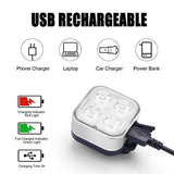 AKALE USB Rechargeable Bike Light Set,Super Bright LED Bicycle Lights Front and Rear, 4 Light Modes, IPX4 Waterproof, Easy to Install for Men Women Kids Road Mountain Cycling ( Silver 2 Pack)