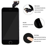 Screen Replacement Compatible for iPhone 6s White LCD Display & Touch Screen Digitizer Replacement + Home Button+Front Camera+Earpiece Pre-Assembled +Screen Protector Free Repair Tools(4.7'')