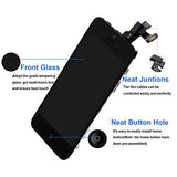 Nroech 5C Screen Replacement, Full Assembly with Front Camera, Ear Speaker, Facing Proximity Sensor, Home Button Pre-assembled, Repair Tools and Tempered Glass Screen Protector Included for 5C