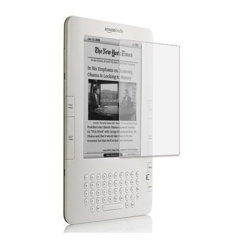 Clear LCD Screen Protector for Amazon Kindle 2 E-Book Reader and Microfiber Cloth for Screen Cleaning
