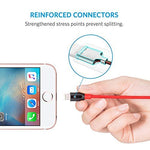 Anker [2-Pack] Powerline+ Lightning Cable (3ft) Durable and Fast Charging Cable [Aramid Fiber & Double Braided Nylon] for iPhone Xs/XS Max/XR/X / 8/8 Plus / 7/7 Plus/iPad and More (Red)