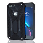 Kitoo Designed for iPhone 8 Plus Case with Kickstand, Military Grade 12ft. Drop Tested - Black