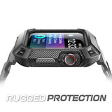 Apple Watch 4 Case 44mm 2018, SUPCASE Rugged Protective Case with Strap Bands for Apple Watch Series 4 [Unicorn Beetle Pro] (Black)