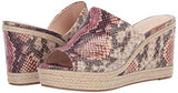 Jessica Simpson womens Monrah Wedge Sandal, Mauve Combo, 8 US