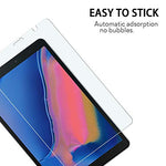 (2-Packs) PULEN Tempered Glass Screen Protector for Samsung Galaxy Tab A 8 2019 P200/P205 (8.0 Inch,with S Pen Model),HD Clear No Bubble Anti-Scratch Easy Installtion 9H Hardness