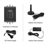 SureCall Fusion2Go 3.0 In-Vehicle Cell Phone Signal Booster Kit for Car, Truck or SUV, All Carriers 3G/4G LTE