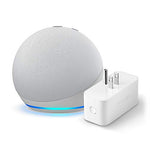 All-new Echo Dot (4th Gen) + Amazon Smart Plug | Glacier White