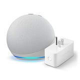 All-new Echo Dot (4th Gen) + Amazon Smart Plug | Glacier White
