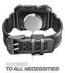 Apple Watch 4 Case 44mm 2018, SUPCASE Rugged Protective Case with Strap Bands for Apple Watch Series 4 [Unicorn Beetle Pro] (Black)