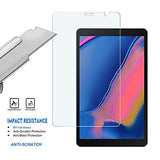 (2-Packs) PULEN Tempered Glass Screen Protector for Samsung Galaxy Tab A 8 2019 P200/P205 (8.0 Inch,with S Pen Model),HD Clear No Bubble Anti-Scratch Easy Installtion 9H Hardness