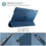 ProCase iPad 7th Generation Case iPad 10.2 Case 2019 with Tempered Glass Screen Protector, Slim Stand Hard Shell Protective Smart Cover for 7th Gen iPad 10.2 Inch 2019 (A2197 A2198 A2200) -Navy