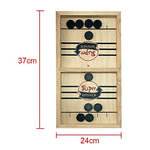 Gexmil Table Desktop Battle 2 in 1 Ice Hockey Game Portable Board Games for Kids Fast Sling Puck Game,Winner Board Games Toys Party Home Interactive Games Toys