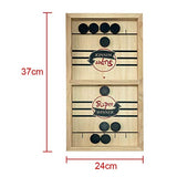 Gexmil Table Desktop Battle 2 in 1 Ice Hockey Game Portable Board Games for Kids Fast Sling Puck Game,Winner Board Games Toys Party Home Interactive Games Toys