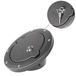 Hooke Road Locking Fuel Gas Tank Cap Cover for 1997-2006 Jeep Wrangler TJ