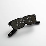 CHEMION - Customizable Bluetooth LED Glasses for Raves, Festivals, Fun, Parties, Sports, Birthday, Costumes, EDM, Flashing - Display Messages, Animation, Drawings!