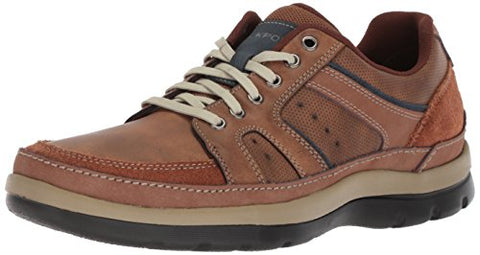 Rockport Men's Get Your Kicks Mudguard Blucher Shoe, tan embossed, 10.5 M US