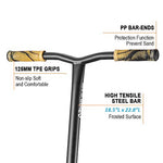 Albott Pro Scooters Trick Scooter - Freestyle 110mm Aluminium Core Wheels Stunt Scooters for Kids 8 Years and Up Entry Level Scooter for Beginner Boys Teens Adults(Gold)