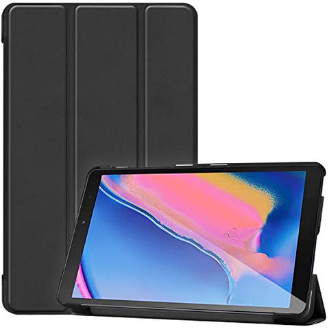 ProCase Galaxy Tab A 8 2019 Case (SM-P200 P205), Slim Light Smart Cover Stand Hard Shell Folio Case for Galaxy Tab A 8 with S Pen 8.0" 2019 -Black