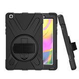 CCMAO Galaxy Tab A 8.0 Case 2019, SM-T290/T295 Case, [Hand Strap] 360 Degree Rotating Kickstand Full-Body Impact Resistant Cover for Samsung Galaxy Tab A 8.0 Inch 2019 (SM-T290 /SM-T295) (Black)