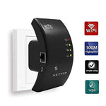 300Mbps WiFi Repeater Signal Booster Wireless Range Extender, 2 in 1 Repeater/Access Point Modes 360 Degree Full Coverage WPS Function Plug and Play LAN Port for Any Router& Alexa Devices 【upgrade】
