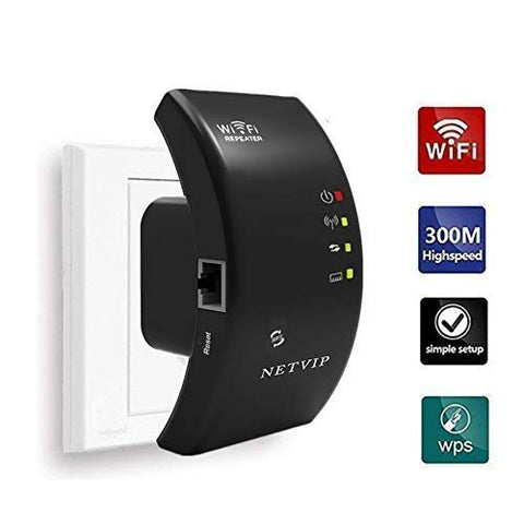 300Mbps WiFi Repeater Signal Booster Wireless Range Extender, 2 in 1 Repeater/Access Point Modes 360 Degree Full Coverage WPS Function Plug and Play LAN Port for Any Router& Alexa Devices 【upgrade】