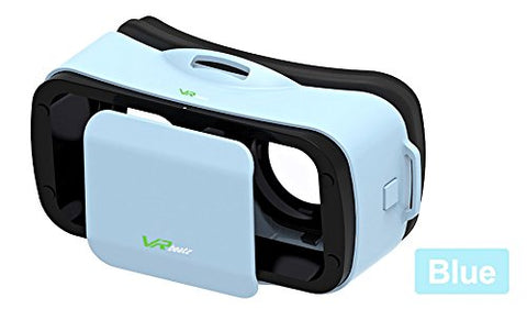 VR Headset V3 - Deep Immersive Virtual Reality Experience on 3D Movies & Games, Mini Compact Light Weight & Comfortable, fits iPhone Samsung Galaxy