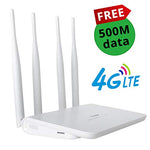 TUOSHI Unlocked 4G LTE Router with SIM Card Slot -Wireless WiFi Hotspot, Support T-Mobile AT&T (4 Antenna)