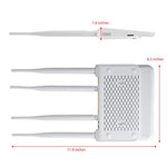 TUOSHI Unlocked 4G LTE Router with SIM Card Slot -Wireless WiFi Hotspot, Support T-Mobile AT&T (4 Antenna)