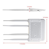 TUOSHI Unlocked 4G LTE Router with SIM Card Slot -Wireless WiFi Hotspot, Support T-Mobile AT&T (4 Antenna)