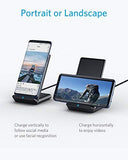 Anker Fast Wireless Charger, 10W Wireless Charging Stand, Qi-Certified, Compatible iPhone XR/Xs Max/XS/X/8/8 Plus, Fast-Charging Galaxy S10/S9/S9+/S8/S8+ and More, PowerWave Stand (No AC Adapter)