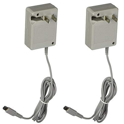 DTOLHMOE AC Power Adapter Charger for Nintendo 3DS/DSi/XL (2 Pack)
