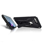 Kitoo Designed for iPhone 8 Plus Case with Kickstand, Military Grade 12ft. Drop Tested - Black