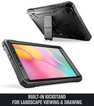 Galaxy Tab A 8.0 2019 Rugged Case with Kickstand,SM-T290 SM-T295, Poetic Full Body Shockproof Cover, Built-in-Screen Protector, Revolution, for Samsung Galaxy Tab A Tablet 8.0 Inch (2019), Black