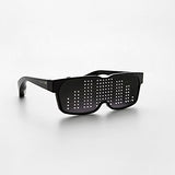 CHEMION - Customizable Bluetooth LED Glasses for Raves, Festivals, Fun, Parties, Sports, Birthday, Costumes, EDM, Flashing - Display Messages, Animation, Drawings!