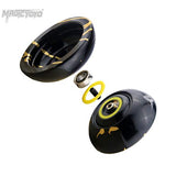 MAGICYOYO Professional Unresponsive Yoyo N11 Alloy Aluminum YoYo Ball (Black with Golden) with Bag, Glove and 5 Strings