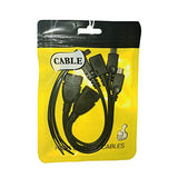 AuviPal 2-in-1 Micro USB to USB Adapter (OTG Cable + Power Cable) - 2 Pack