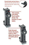 Newest Phone Holder Tripod Mount, Woohot 360 Degree Rotation，Metal Phone Tripod Mount with Cold Shoe，Mount Pro Smartphone Holder Video Rig Tripod Mount Adapter Cellphone Holder for Tripod