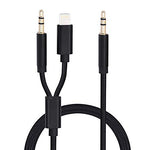 Audio Cable for Car,KREIDE 3.5 mm to 3.5 mm Aux Cable for iPhone and Android,Compatible with iPhone X IP 8 IP 7(Black)