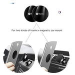 Humixx Metal Plates with Adhesive, Replacement Accessories for Magnetic Car Mount Holder