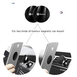 Humixx Metal Plates with Adhesive, Replacement Accessories for Magnetic Car Mount Holder