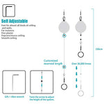 KIWI design 6 Packs Retracable VR Cable Managment | Ceiling Suspension System Compitable with Vive/Vive Pro Virtual Reality/Oculus Rift/Playstation VR/Microsoft MR VR Accessories (White)