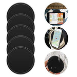 MyWay Fixate Sticky Gel Pad (5-pack) Anti-slip Gel Pads to Stick on Car Dashboard, Glass, Mirrors, Metal, Tile Walls, Kitchen Cabinets Strong & Reusable