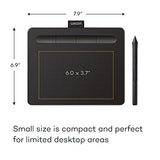 Wacom Intuos Graphics Drawing Tablet with Bonus Software, 7.9" X 6.3", Black (CTL4100)