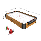 Mini Arcade Air Hockey Table- A Toy for Girls and Boys by Hey! Play! Fun Table- Top Game for Kids, Teens, and Adults- Battery-Operated (22 Inches)