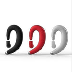 Ear Hook Bluetooth Wireless Headphones Non Ear Plug Bluetooth Headset with Microphone, Single Ear Headset Painless Wearing Sport Earphones for Smartphones,10 Hour Playtime (Silvery)