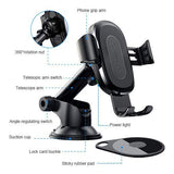 Wireless Car Charger, Baseus 2-in-1 Dashboard and Air Vent Gravity Phone Holder Car Mount 10W Charge for Samsung Galaxy S8, S7/S7 Edge, Note 8 5, Standard 5W Charge for iPhone X, 8/8 Plus