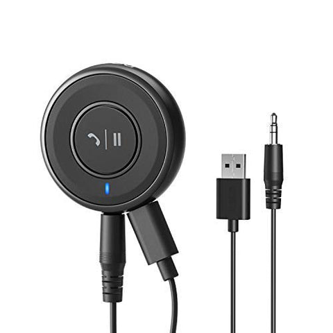 [Upgraded] Roav Bluetooth Receiver, by Anker, with Bluetooth 4.1, CSR Bluetooth Chip, Noise-Cancellation, Integrated Mic for Hands-Free Calling, AUX-Out Port, and a USB Charging Port