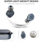 TOZO T10 Bluetooth 5.0 Wireless Earbuds with Wireless Charging Case IPX8 Waterproof TWS Stereo Headphones in Ear Built in Mic Headset Premium Sound with Deep Bass for Sport Blue